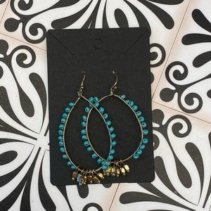 Turquoise teardrop earrings